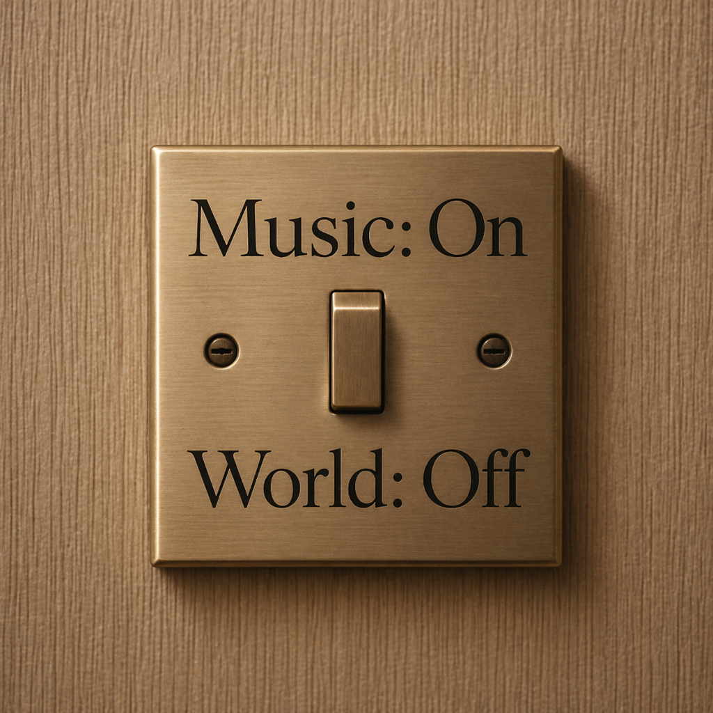 A switch for music ON and world off!