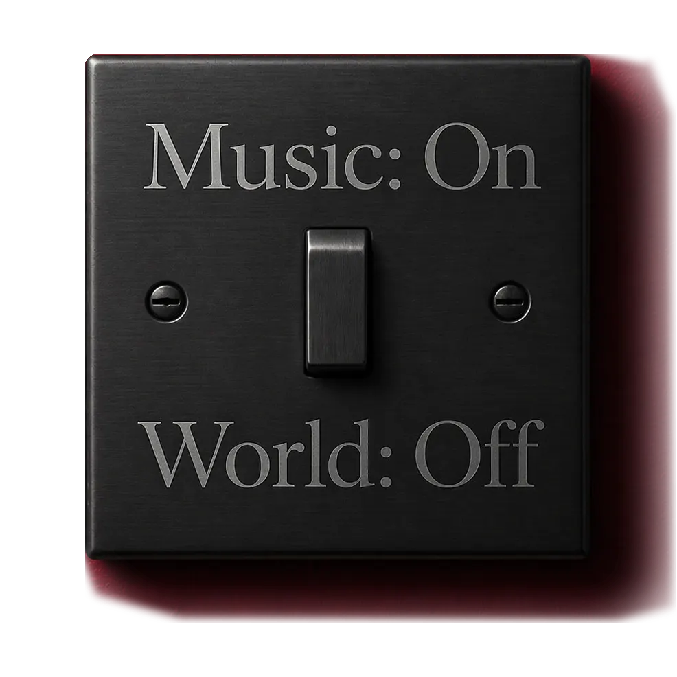 Switch music on and world off to enter MAZE music for artists studio